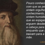 Sobre conhecimento - Leonardo da Vinci